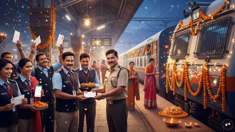 Diwali Bonus: सरकार आज कर सकती है दिवाली बोनस का ऐलान! रेलवे कर्मचारियों के लिए खुशखबरी