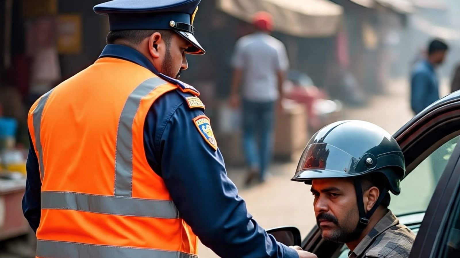 गाजियाबाद में ‘हेलमेट न पहनने’ पर कार मालिक पर पुलिस ने लगाया जुर्माना! चालान सोशल मीडिया पर वायरल