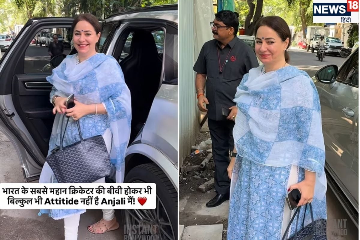सिंपल सूट-क्यूट स्माइल.... 57 की उम्र में अंजलि दे रहीं आज की हीरोइंस को टक्कर