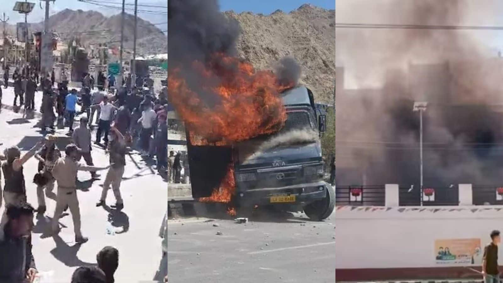 Leh Ladakh Protest: लद्दाख के लेह में हालात बिगड़े! हिंसक झड़प में 4 लोगों की मौत, 70 प्रदर्शनकारी घायल