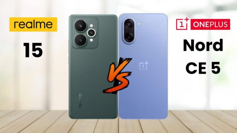 Realme 15T 5G vs OnePlus Nord CE 5: डिस्प्ले, बैटरी, कैमरा और कीमत में कौन है बेस्ट? जानें