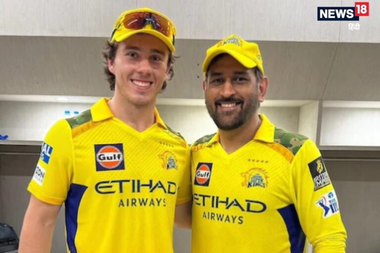 धोनी के कमरे का दरवाजा सिर्फ... ब्रेविस ने माही को बताया विनम्र इंसान