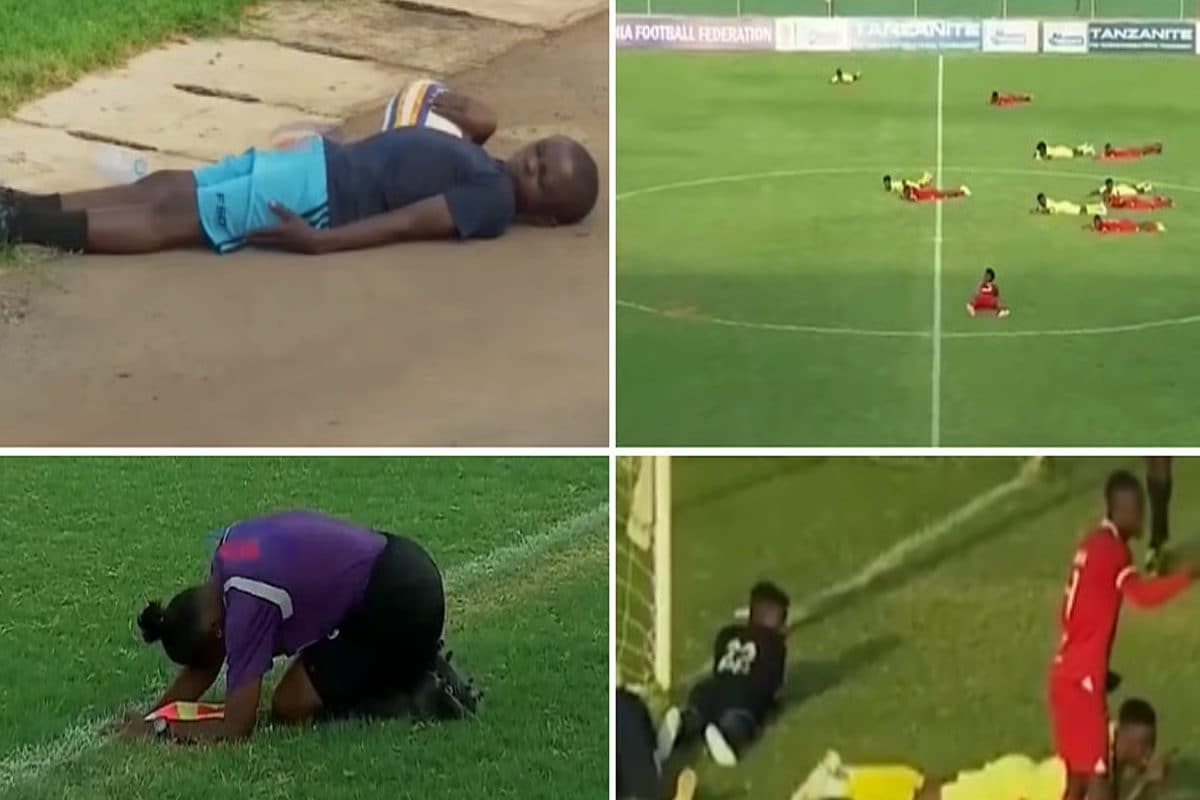 फुटबॉल मैच बना कॉमेडी शो, मैदान में घुसी मधुमक्खियां, जैसे-तैसे बचे खिलाड़ी