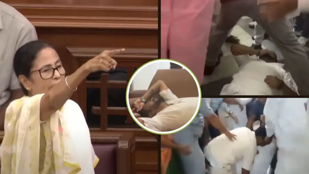 Chaos in Bengal Assembly: बंगाल विधानसभा में जोरदार हंगामा, BJP-TMC विधायक भिड़े, हाथापाई की नौबत; विधायकों को मार्शल ने बाहर किया, VIDEO