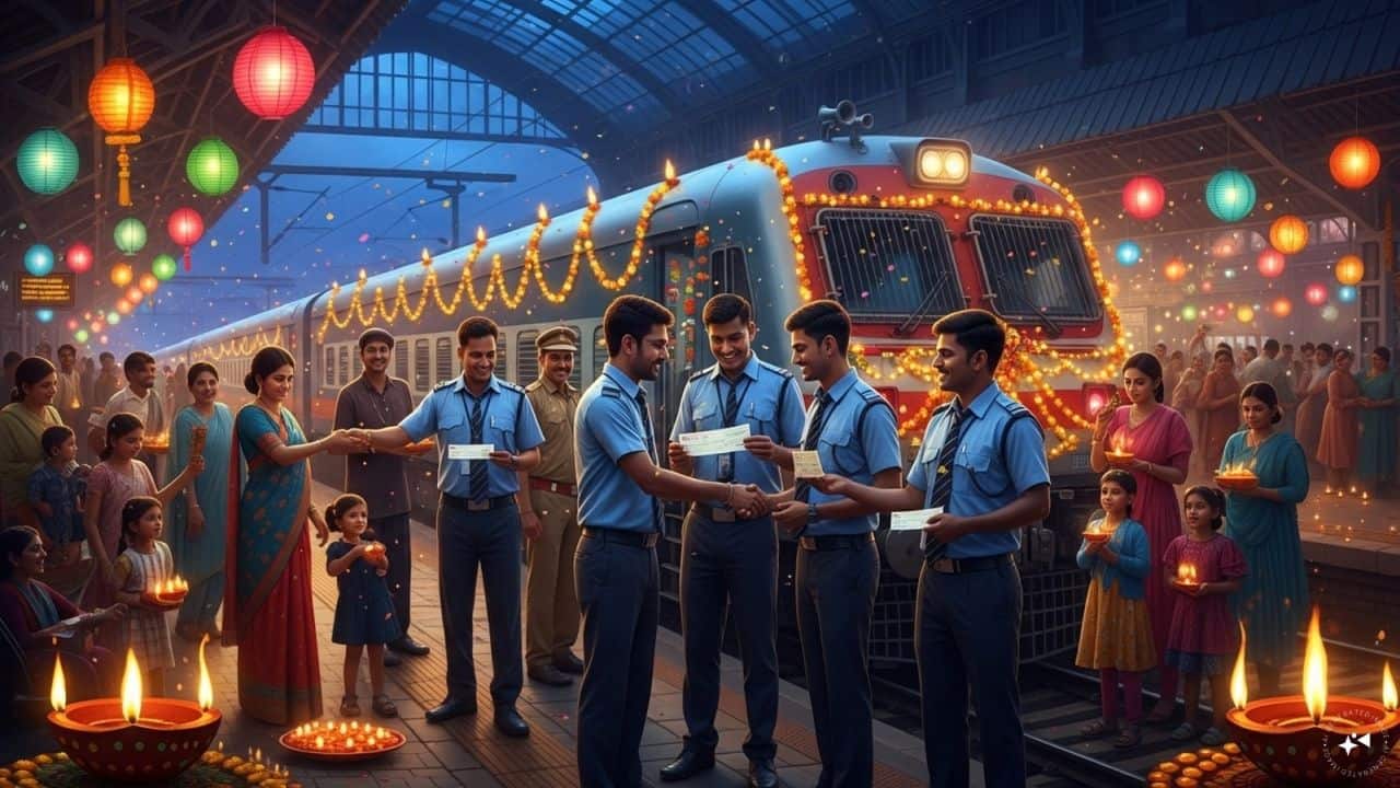 Diwali Bonus: रेलवे कर्मचारियों को मिली खुशखबरी, सरकार ने कर दिया दिवाली बोनस का ऐलान