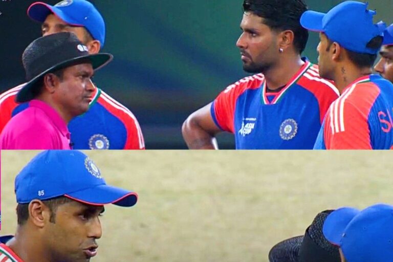 सुपर ओवर में जमकर हुआ बवाल, अंपायर को टीम इंडिया के खिलाड़ियों ने घेरा