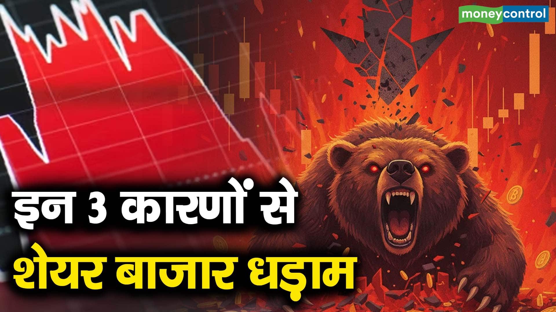 इन 3 कारणों से शेयर बाजार धड़ाम