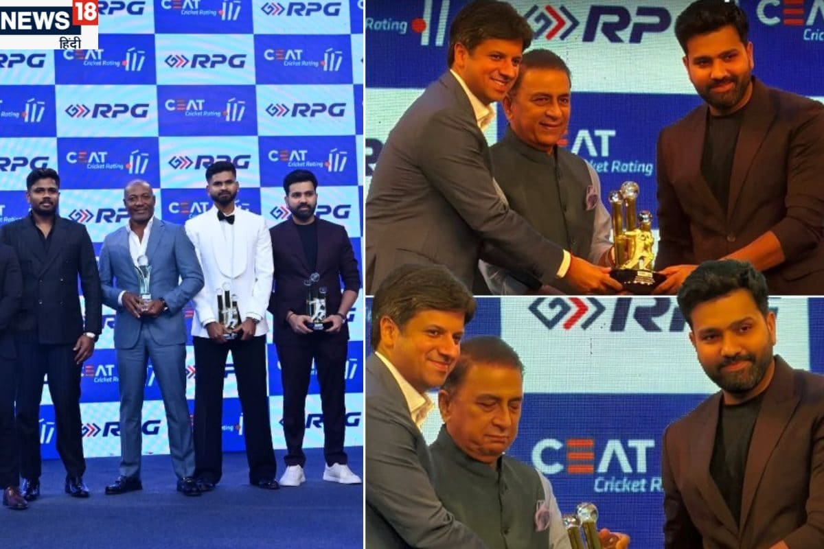 कप्तानी छीने जाने के बाद रोहित को दिया गया अवॉर्ड, संजू-श्रेयस भी सम्मानित