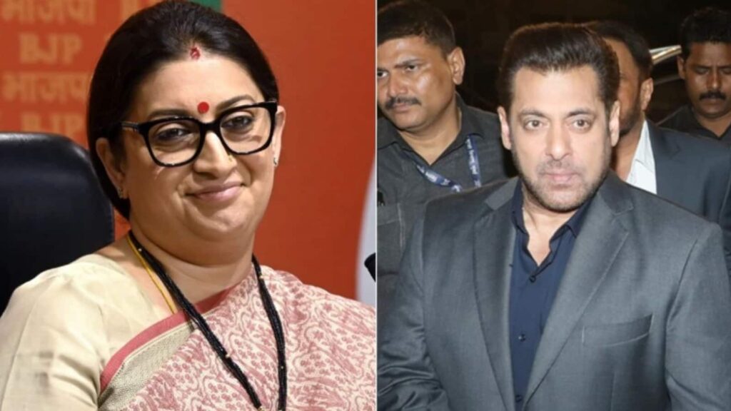 Smriti Irani: स्मृति ईरानी ने पुराने दिन किए याद, बताया कि कैसे सलमान खान और उनके पति को सलीम खान ने फटकारा था