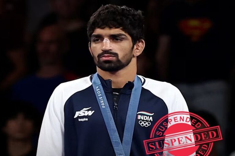 पहलवान अमन सहरावत एक साल के लिए सस्पेंड, वर्ल्ड चैंपियनशिप में तोड़े नियम