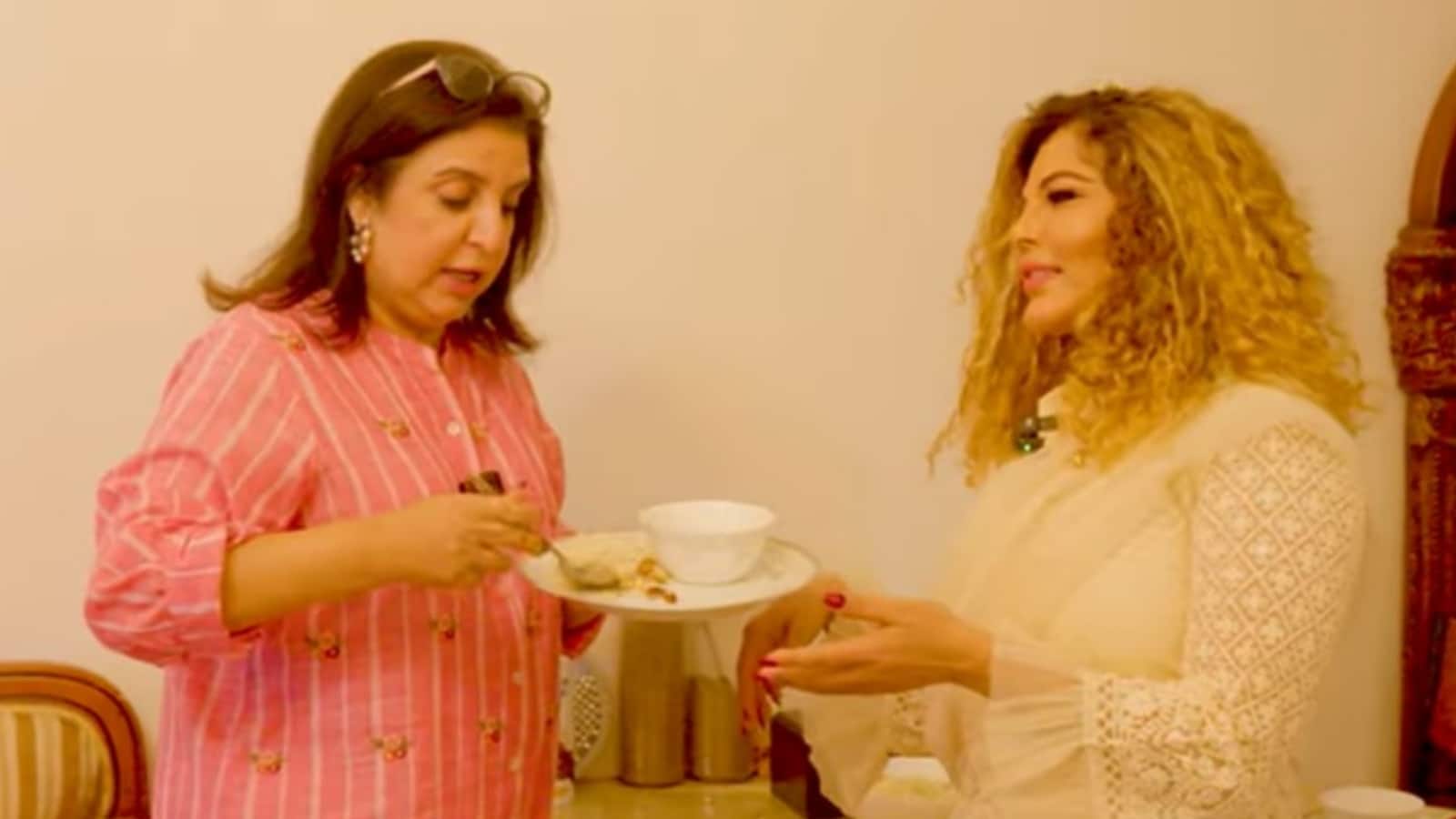 Farah Khan-Rakhi Sawant: फराह खान के घर पहुंची राखी सावंत, लग्जरी देख फटी रह गईं आंखें