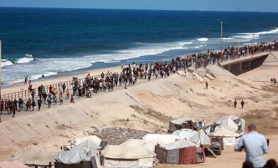 युद्ध से तबाह ग़ाज़ा में, सहायता सामग्री की आपूर्ति के लिए निर्बाध पहुँच की अपील