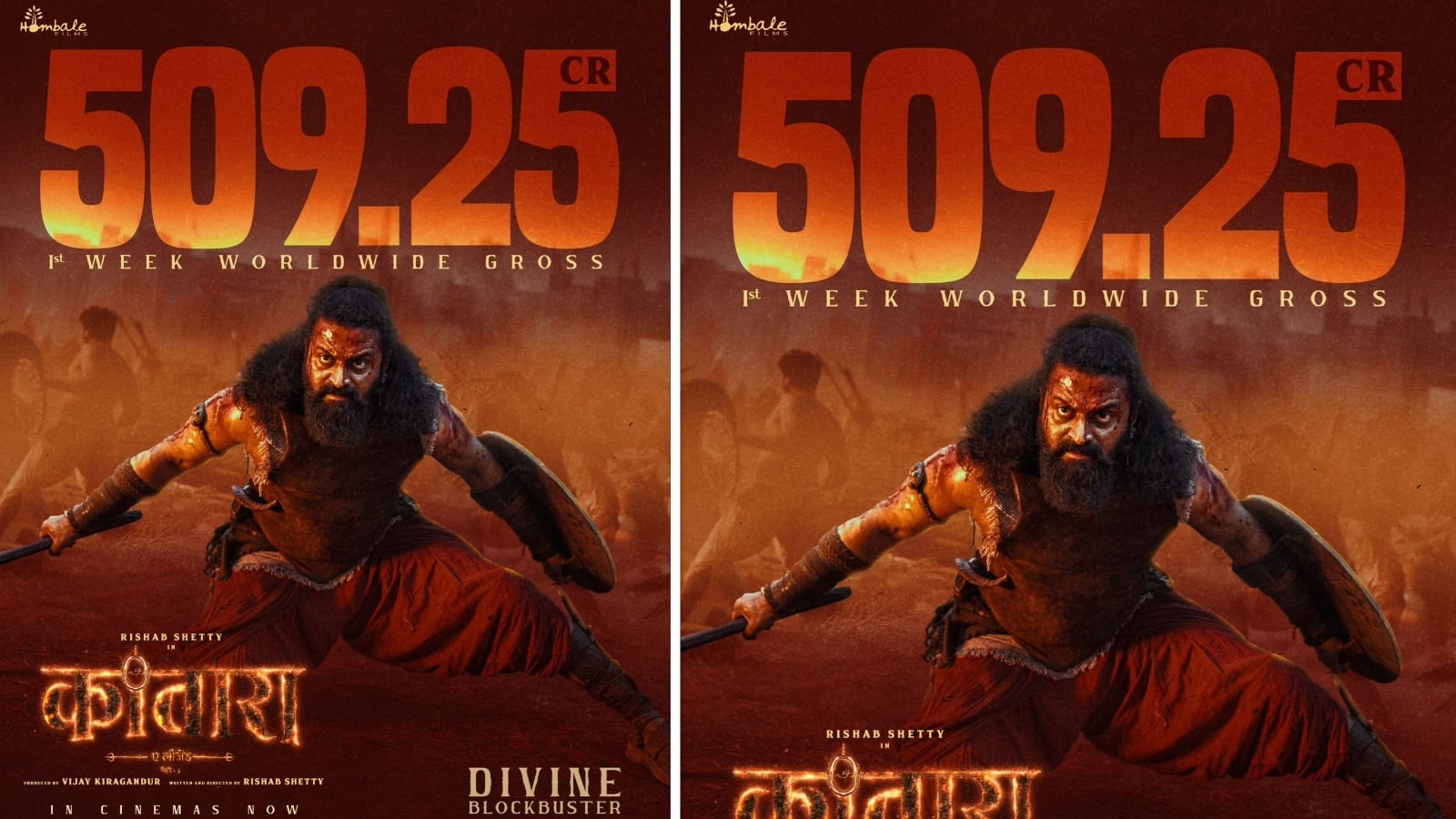 Kantara Chapter 1 Collection: होम्बाले फिल्म्स की कांतारा चैप्टर 1 ने पहले ही हफ्ते में पार किया 500 करोड़ का आंकड़ा