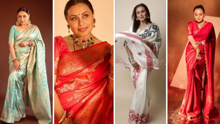 Rani Karan: दुर्गा पूजा में रानी मुखर्जी के लुक्स ने मचाया बवाल, एक से बढ़कर एक साड़ियां पहन इतराईं एक्ट्रेस
