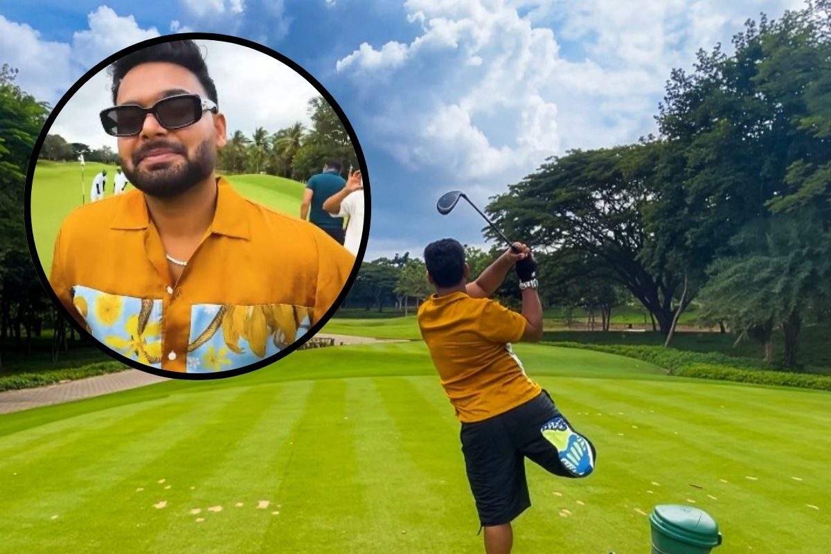 क्रिकेट से बनाई दूरी! टेस्ट सीरीज से बाहर विकेटकीपर ऋषभ पंत खेल रहे गोल्फ