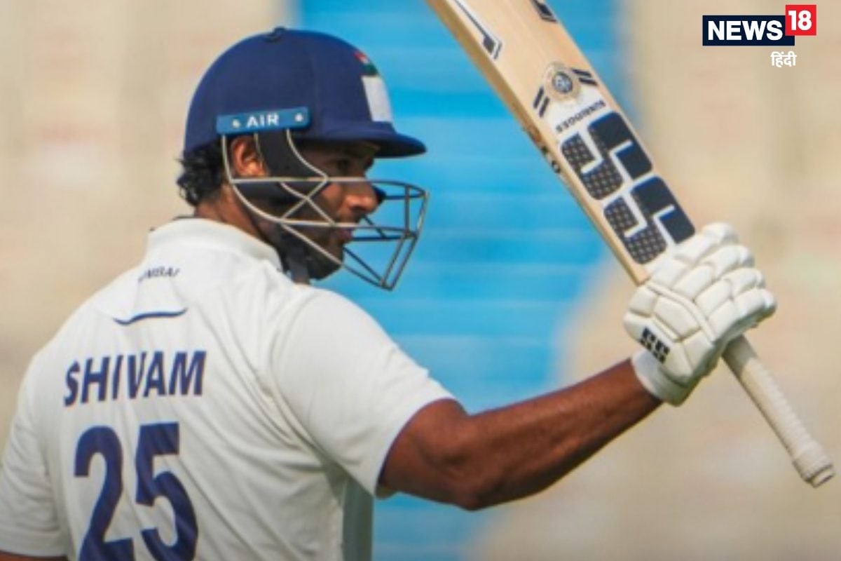 शिवम दुबे ने गेंदबाजों के खोले धागे, ठोकी तूफानी सेंचुरी, लगातार 4 छक्के जड़े