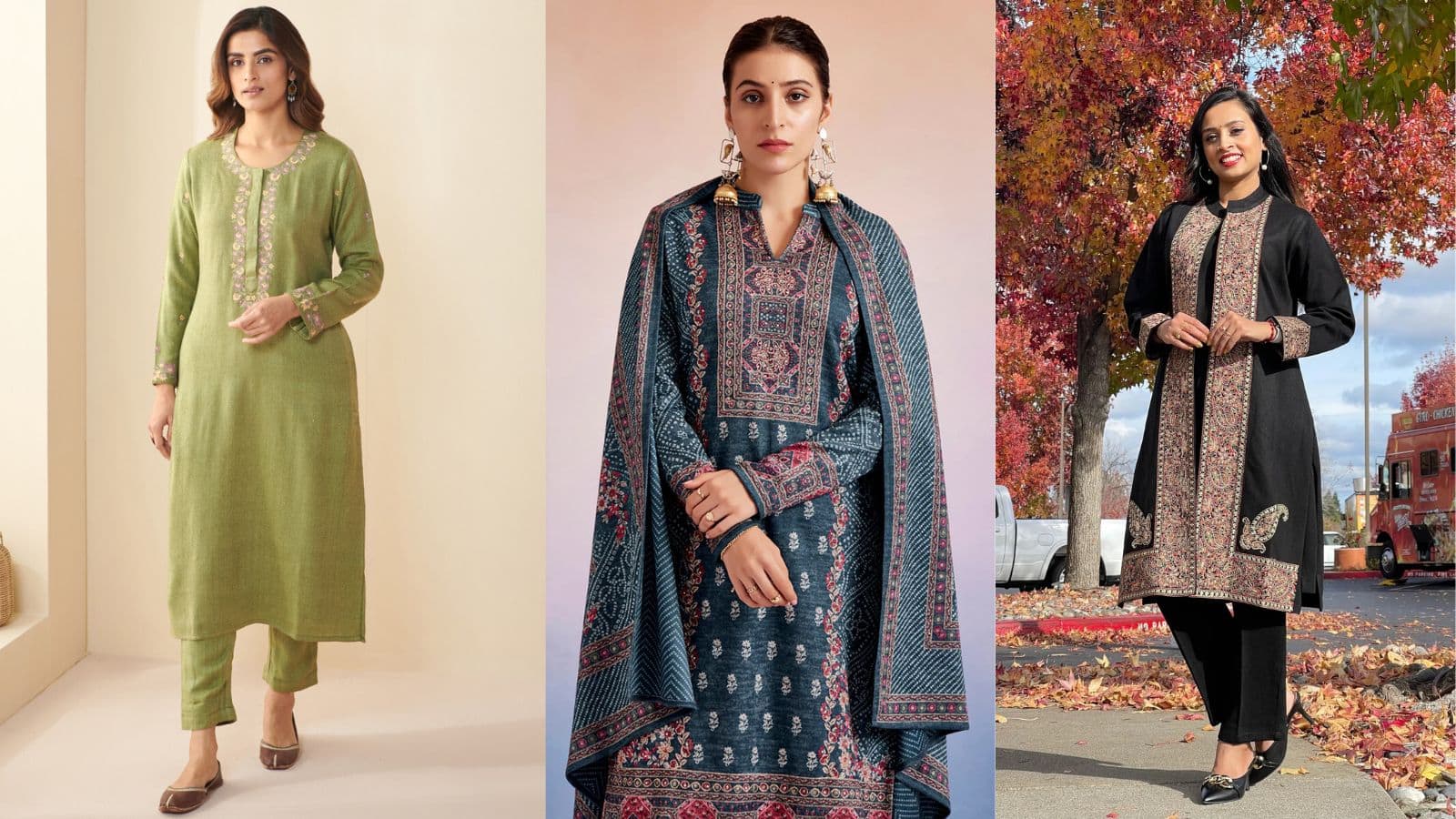 Woolen Kurta Sets: सर्दियों में भी फैशन का जलवा बिखेरें, ये Kurta Set बना देंगे आपको सबसे खास!