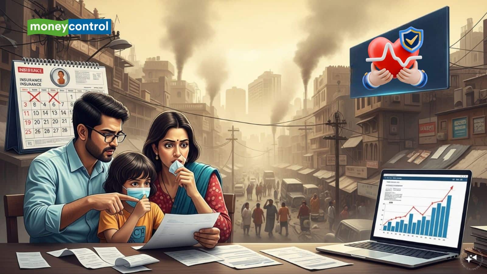 प्रदूषण से जुड़े हेल्थ इंश्योरेंस क्लेम्स में बड़ा उछाल, बच्चों सबसे ज्यादा प्रभावित; इलाज का खर्च भी बढ़ा