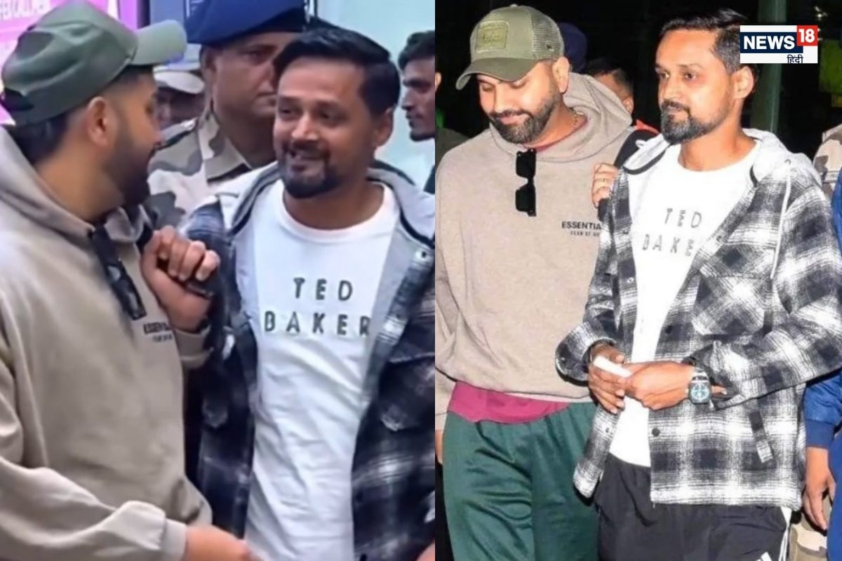रांची पहुंचते ही दिखा रोहित शर्मा का बिहारी स्टाइल, दोस्त से यूं मिले हिटमैन