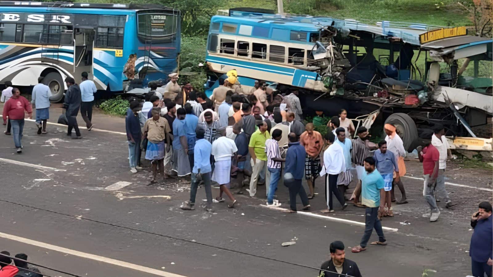 तमिलनाडु के शिवगंगा में दो बसों की आमने-सामने भिड़ंत, कम से कम 11 लोगों की मौत