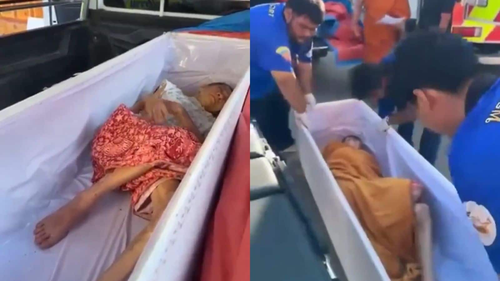 VIDEO: 'मौत' के दो दिन बाद, अंतिम संस्कार से पहले ताबूत से जिंदा निकली महिला!