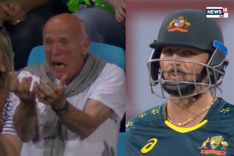 टिम डेविड का सिक्स देख बावला हुआ विदेशी ताऊ, रिएक्शन ने इंटरनेट पर लगा दी आग!