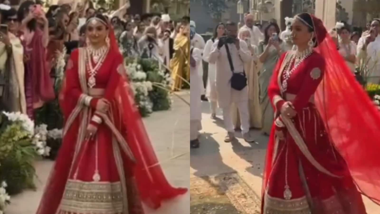 Udaipur Billionaire Wedding: सुर्ख लाल जोड़ा पहन शाही दुल्हन बनीं नेत्रा मंटेना, दिन सगना पर की एंट्री