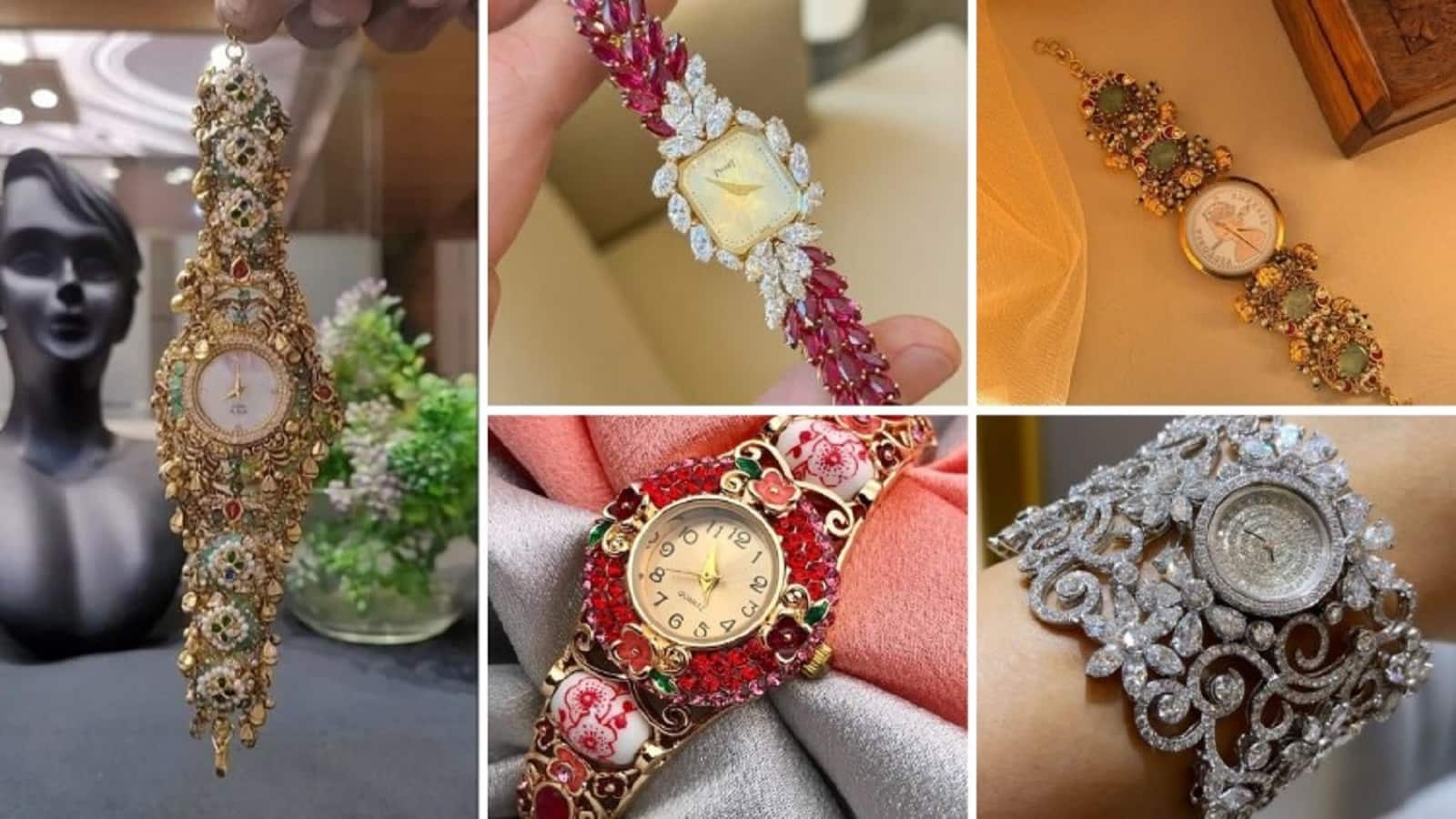 Bracelet Watch: कंगन-चूड़ियां पहनकर हो चुकी हैं बोर, तो शादियों के इस सीजन में ट्राई करें ब्रेसलेट घड़ी