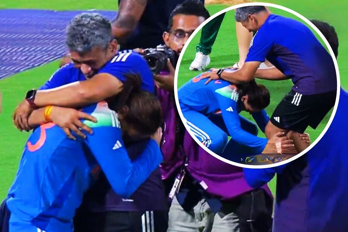 हरमनप्रीत ने जीत के बाद कोच अमोल मजूमदार के छुए पैर, डबडबाई हुई थी उनकी आंखें