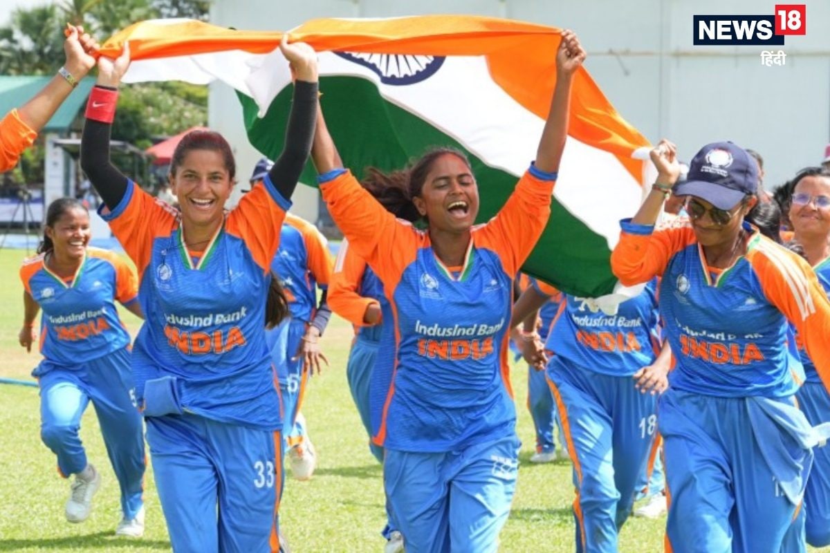 ब्लाइंड वर्ल्ड कप जीतकर महिला टीम ने रोहित के सेलिब्रेशन को किया रीक्रिएट