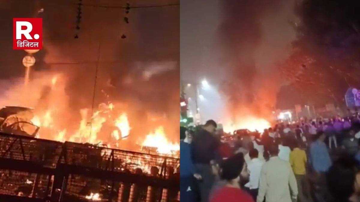 BREAKING: दिल्ली में लाल किले के पास धमाका, मेट्रो गेट नंबर 1 के पास धमाके के बाद अफरा-तफरी, VIDEO
