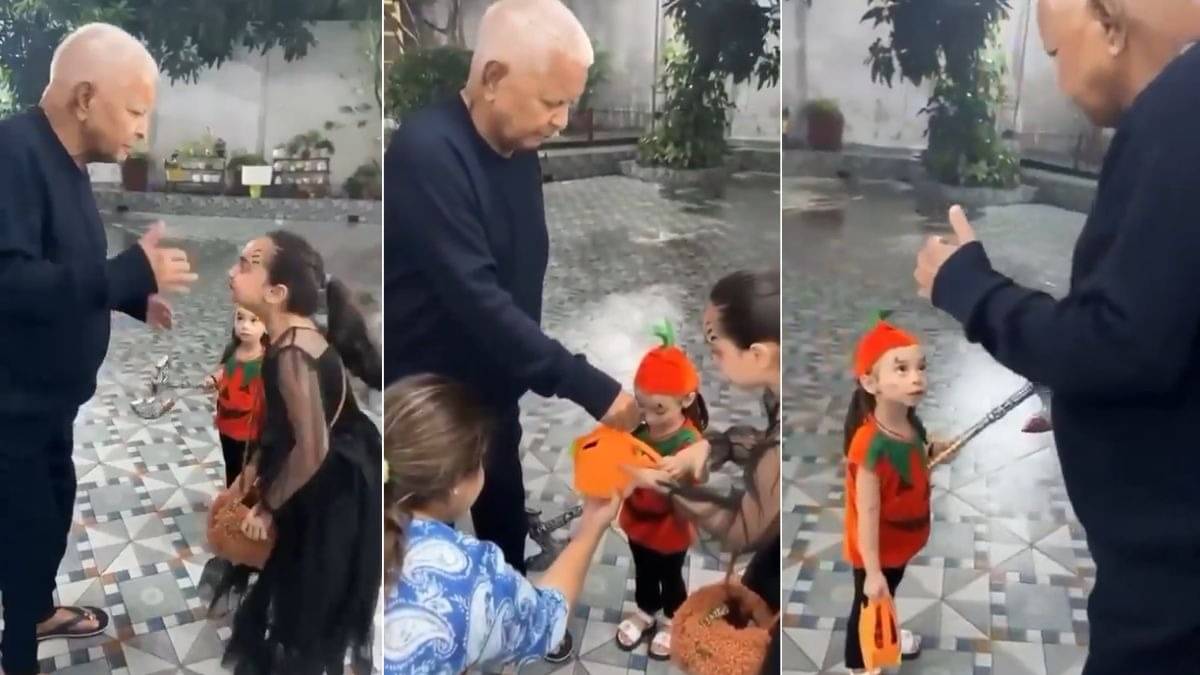 पुचकारा, थोड़ा डराया और फिर दी चॉकलेट...लालू यादव ने नाती-पोते संग मनाया हेलोवीन पार्टी; बेटी ने शेयर किया VIDEO