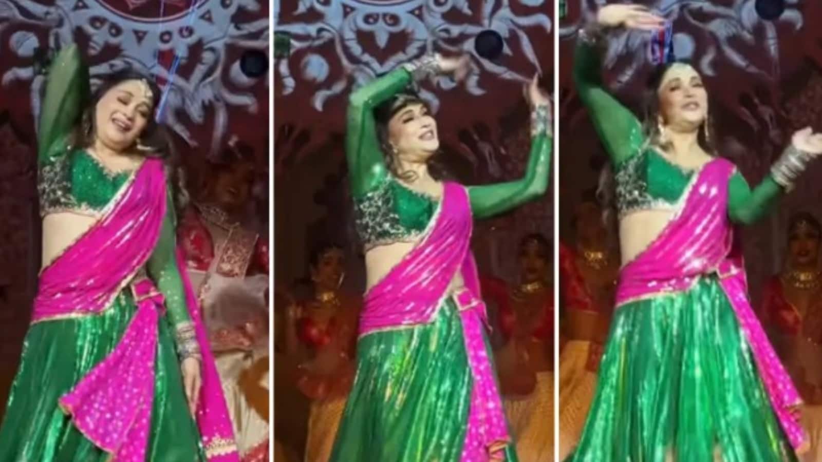 Udaipur Billionaire Wedding: उदयपुर की ग्रैंड वेडिंग में जमकर झूमी माधुरी दीक्षित, 'डोला रे डोला' गाने पर दिखाए कातिलाना मूव्स