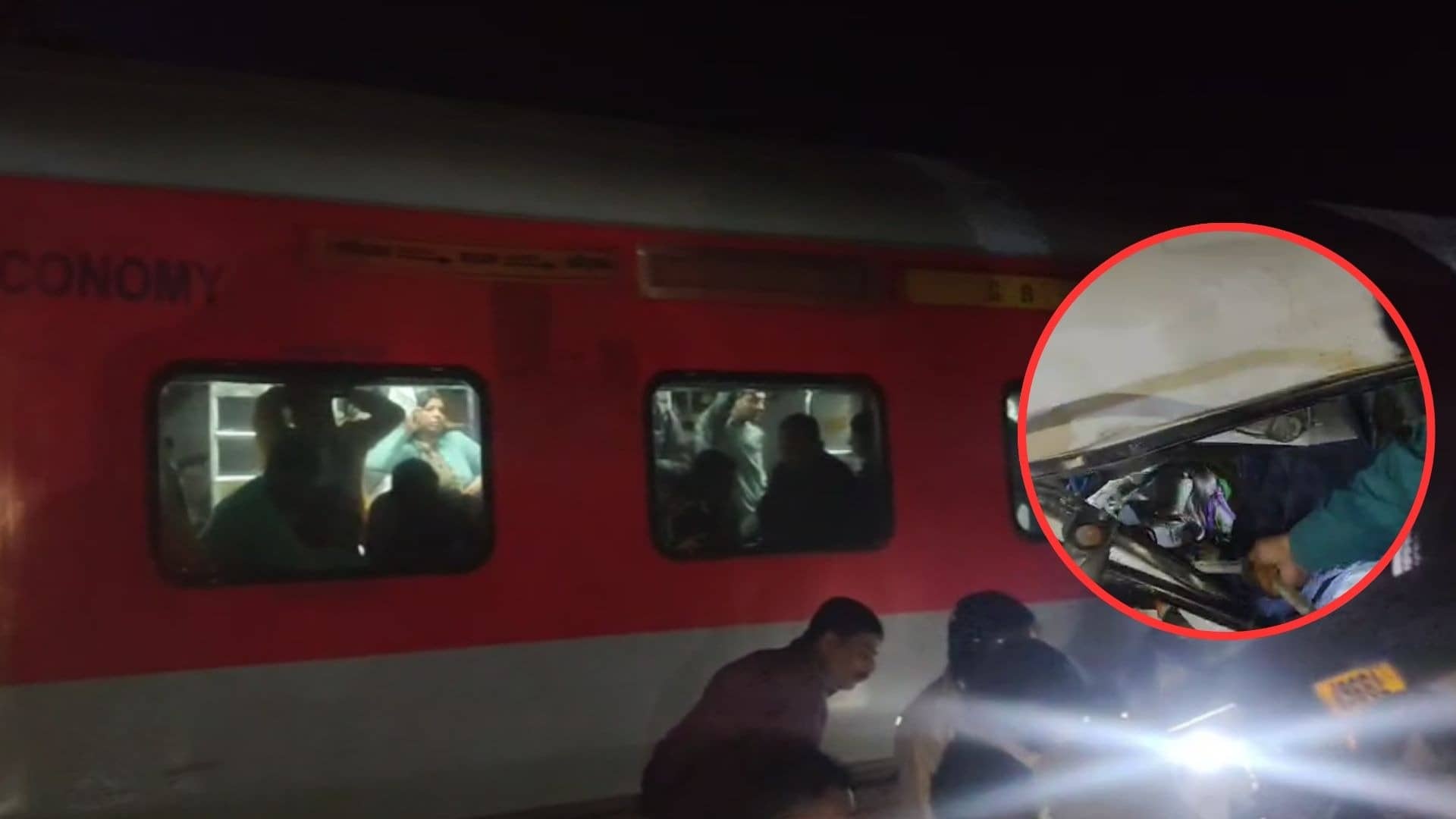 UP: एक ट्रैक से गुजर रही थी ट्रेन, दूसरे ट्रैक पर रेलिंग तोड़ते गिरा ट्रक... बाराबंकी में बाल-बाल बची गरीब रथ एक्सप्रेस में बैठे यात्रियों की जान