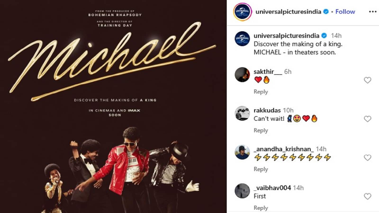 Michael Teaser out:किंग ऑफ पॉप के रोल में इस एक्टर ने डाली जान, रोंगटे खड़े कर देगा टीजर