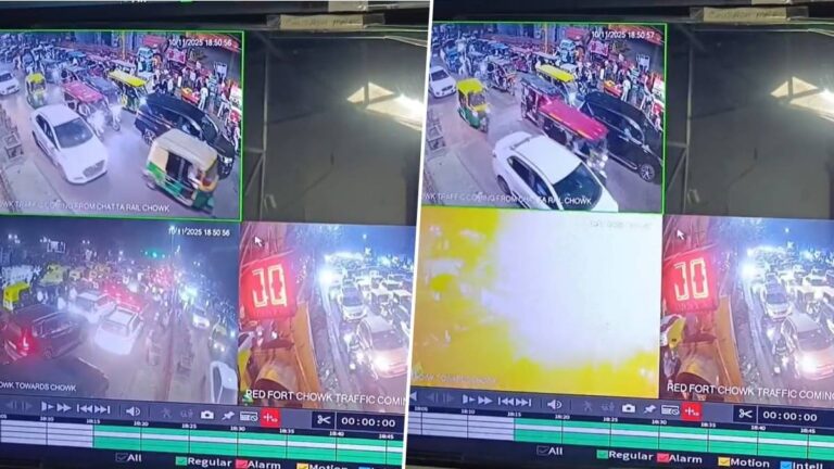 VIDEO: लाल किला का रेड लाइट, गाड़ियों की लाइन और धमाका...Delhi Blast का नया CCTV फुटेज सामने आया; देखिए कहां खड़ी थी 'मौत वाली' i20 कार