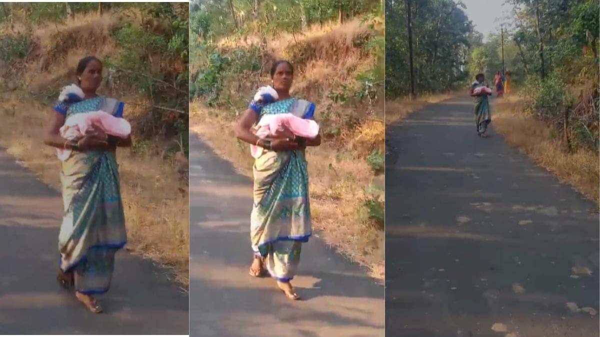 Maharashtra: एंबुलेंस ड्राइवर ने प्रसूता और नवजात को बीच सड़क पर छोड़ा... 2 KM तक चली पैदल; पालघर से दिल दहलाने वाला VIDEO
