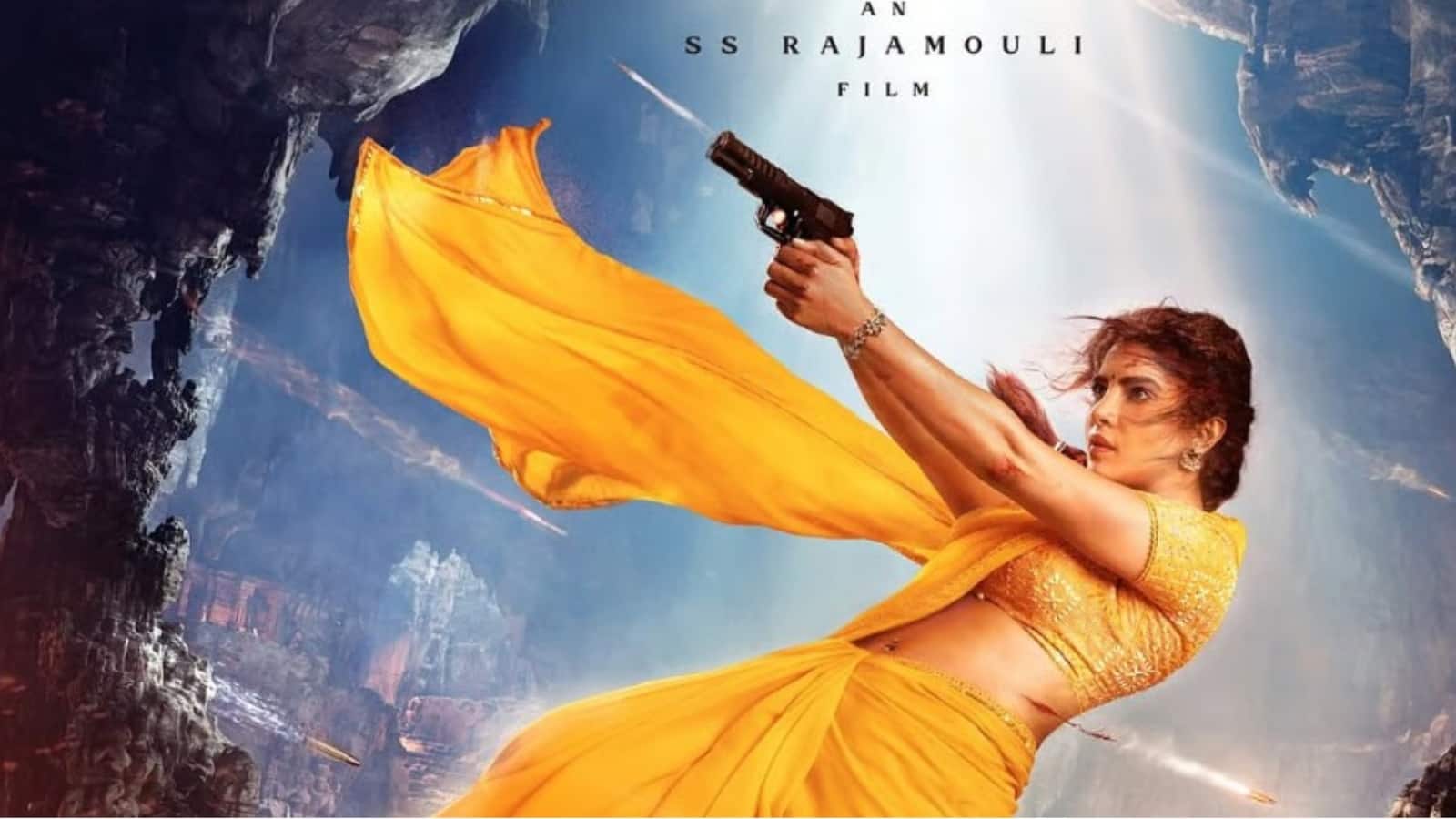 Priyanka Chopra first look: पीली साड़ी...लहराता पल्लू और हाथ बंदूक, राजामौली की फिल्म से देसी गर्ल का फर्स्ट लुक रिवील