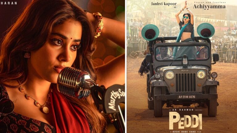 Peddi: इंतजार हुआ खत्म, ‘पेड्डी’ के मेकर्स ने जान्हवी कपूर का दमदार लुक किया रिलीज़!