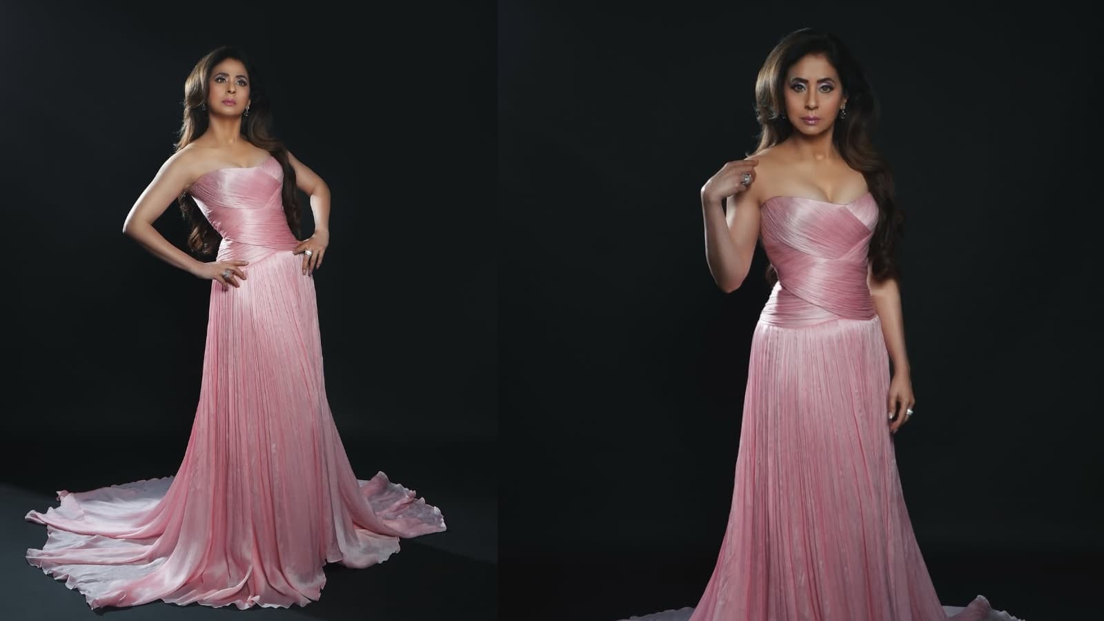 Urmila Matondkar: पिंक ऑफ शोल्डर गाउन में बला की खूबसूरत लगीं उर्मिला मातोंडकर, वायरल हुईं तस्वीरें