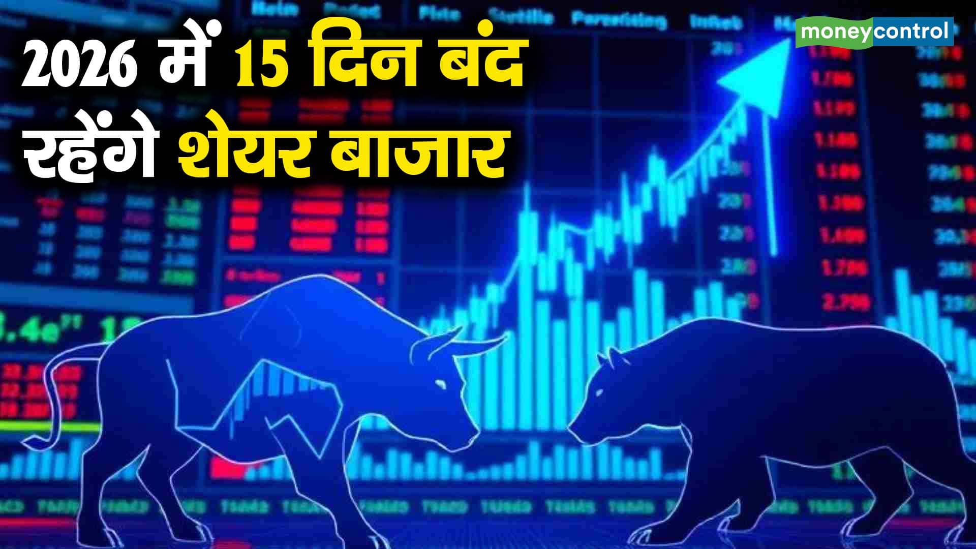 2026 में 15 दिन बंद रहेंगे शेयर बाजार