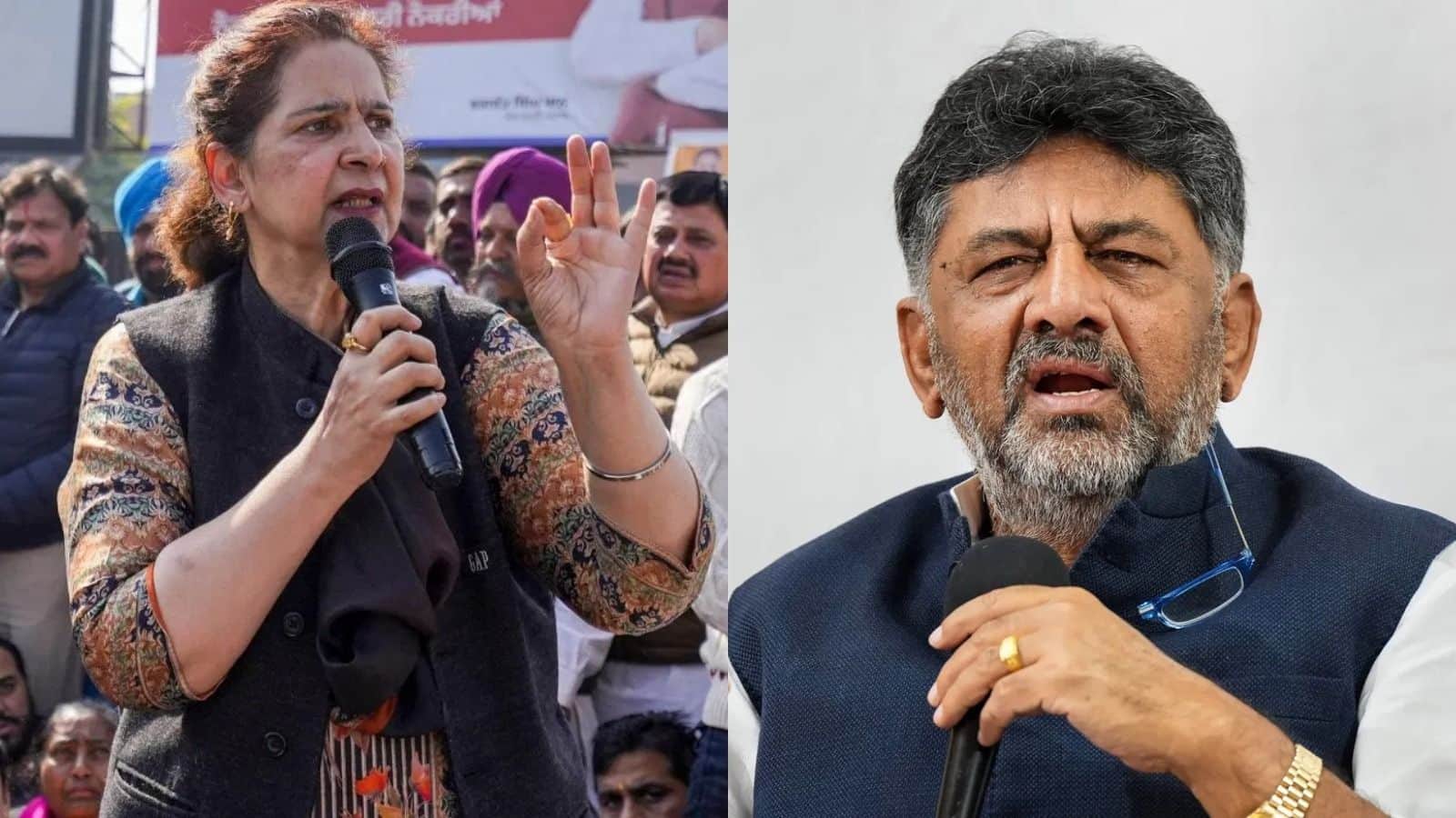 ₹500 Crore Remark Row: 'उन्हें पागलों के अस्पताल में....'; कांग्रेस नेता डीके शिवकुमार का नवजोत कौर सिद्धू पर तीखा पलटवार, जानें- क्या है पूरा मामला