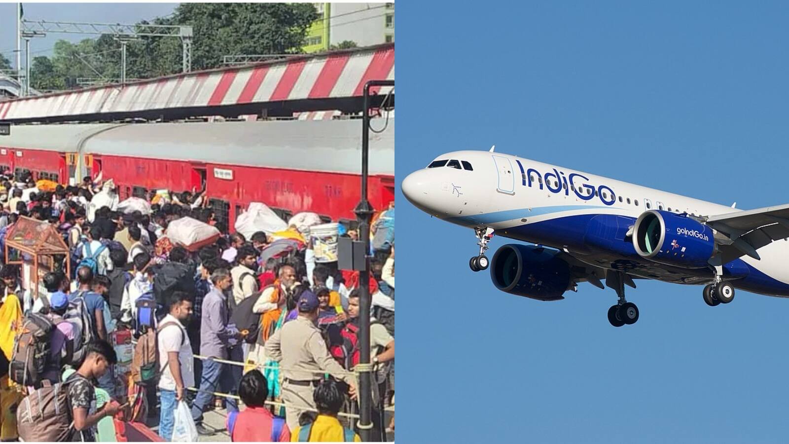 IndiGo flight cancellations: इंडिगो संकट के बीच रेलवे की स्पेशल ट्रेनों पर यात्रियों का आया मिक्स्ड रिएक्शन, कुछ ट्रेनें रहीं आधी खाली, आधी ओवरलोड!