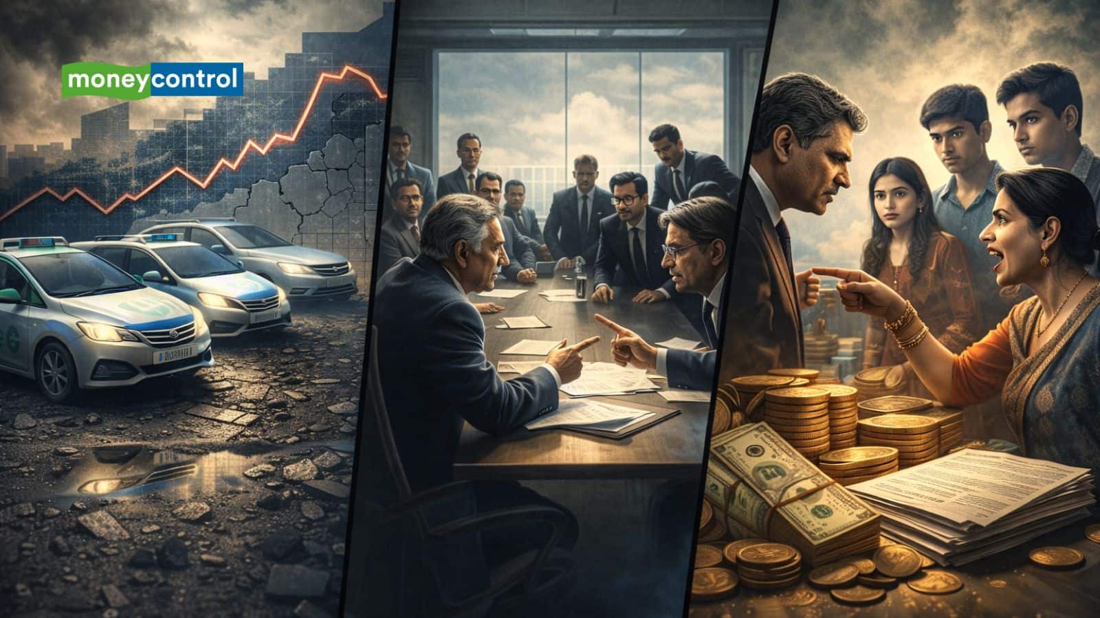 2025 में भारतीय उद्योग जगत के तीन बड़े विवाद! स्टार्टअप फेल, टाटा में टकराव और अरबों की विरासत पर जंग