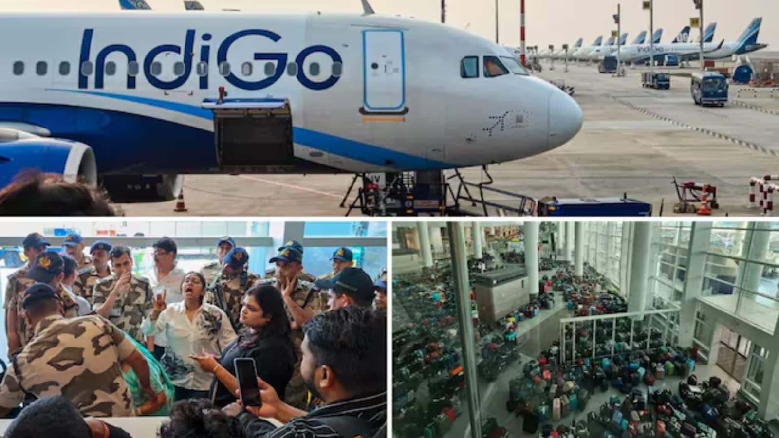 IndiGo Flights Status: दिल्ली, मुंबई और हैदराबाद में इंडिगो की 500 से ज्यादा फ्लाइटें कैंसिल, एयरपोर्ट पर लगा बैगेज का अंबार