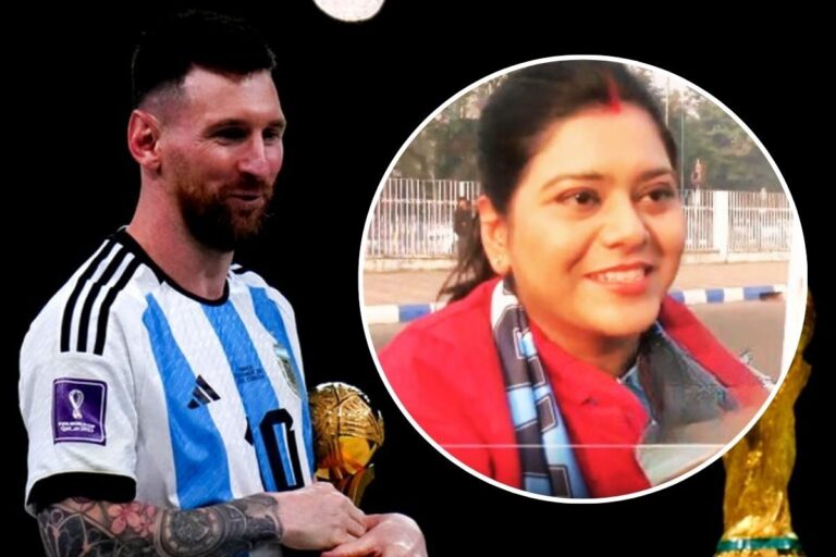 लियोनेल मेसी से मिलने के लिए हनीमून कर दिया कैंसिल, स्टेडियम पहुंची दुल्हन