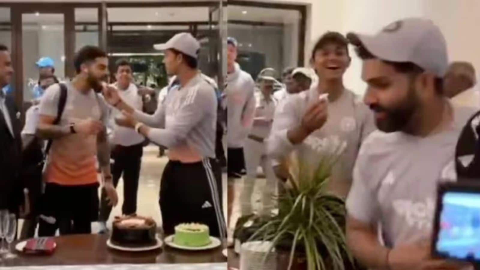 Rohit Sharma: 'मोटा हो जाऊंगा...', सीरीज जीत के जश्न में रोहित शर्मा ने केक खाने से किया इनकार! ठहाके लगाने लगे विराट, देखिए वायरल वीडियो