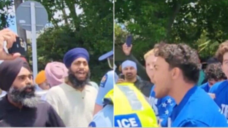 VIDEO: 'यह भारत नहीं है...', न्यूजीलैंड में सिख कीर्तन परेड के दौरान हुआ जमकर हंगामा; दो समुदायों के बीच नारेबाजी से गरमाया माहौल