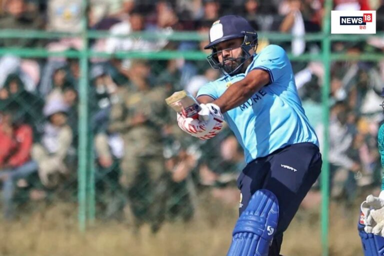 विजय हजारे ट्रॉफी के दूसरे मैच में गोल्डन डक हुए रोहित, 1 गेंद में पारी खत्म