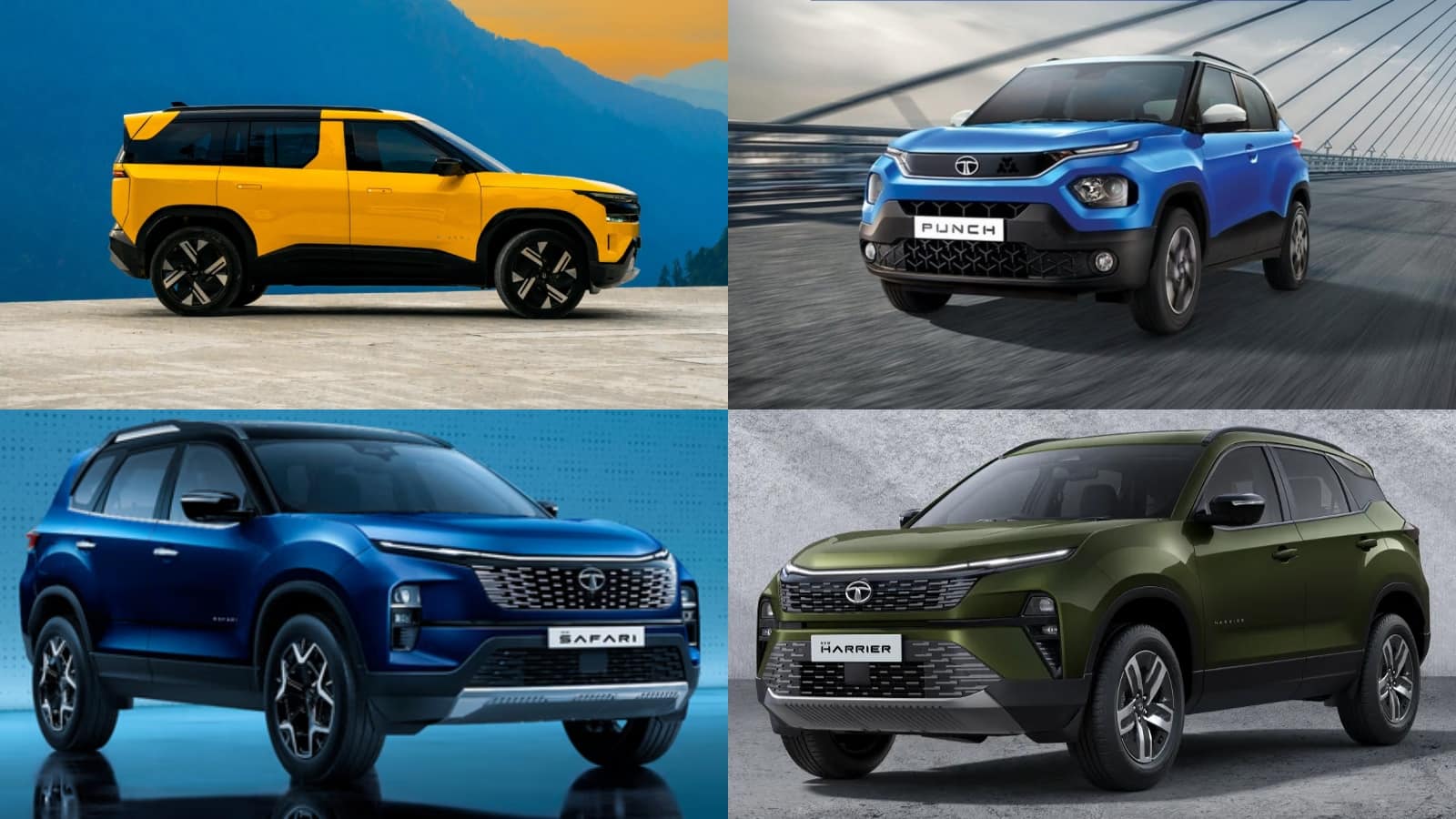 Tata Upcoming SUVs: Tata की ये 4 नई SUV जल्द होंगी लॉन्च, इनमें Tata Punch फेसलिफ्ट से लेकर Sierra EV तक हैं शामिल